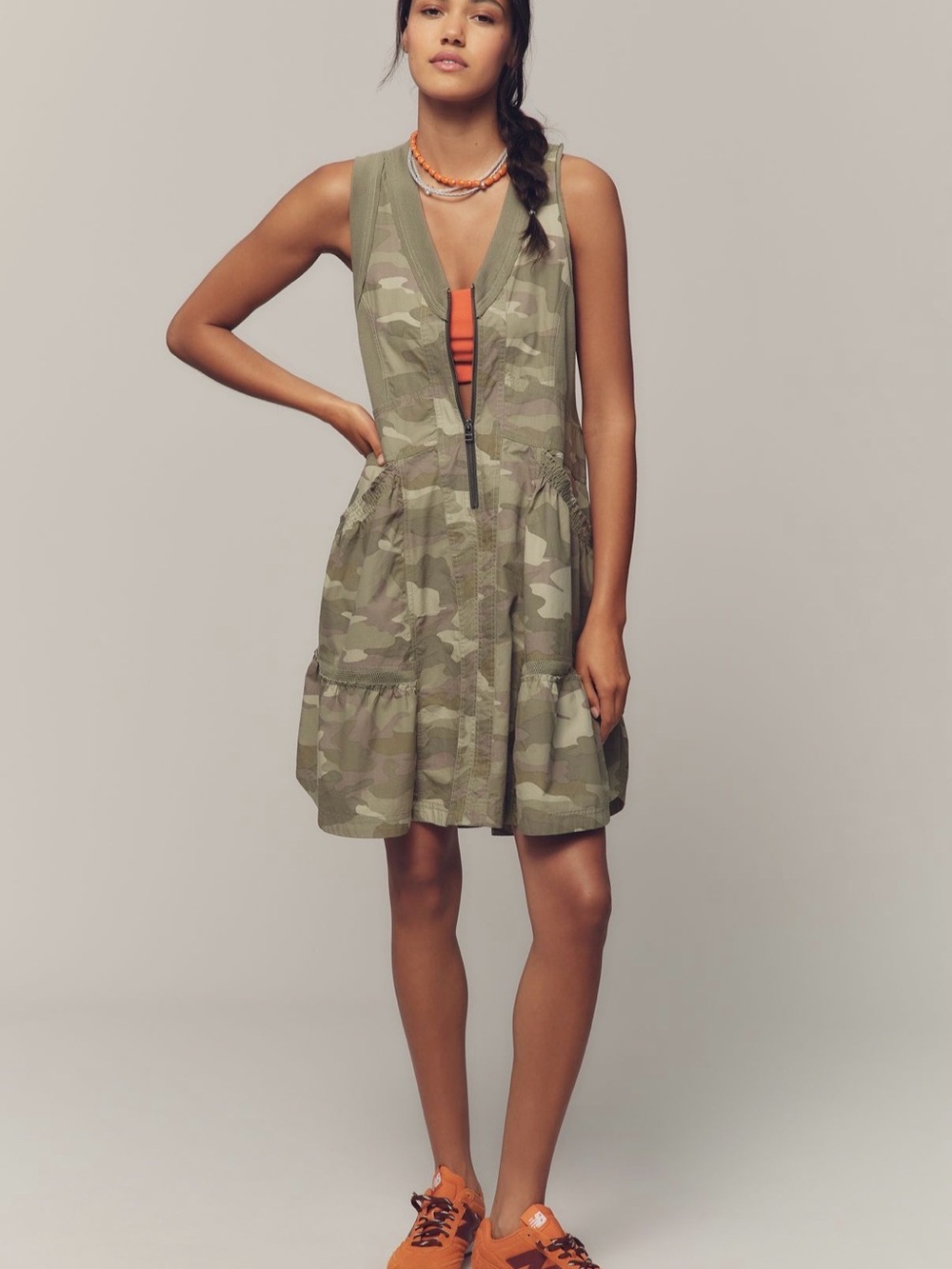 ANTHROPOLOGIE Daily Practice Trek Utility Mini Dress